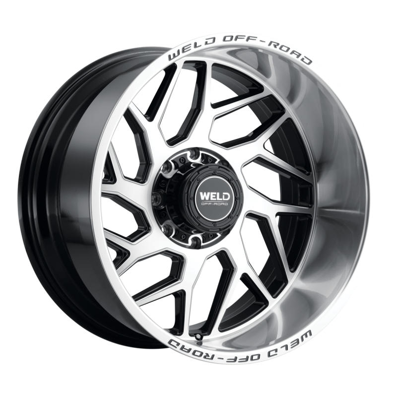 Weld Fulcrum 22x12 / 8x170 / 4.75 BS / 125.1 HB - Gloss Black Machined - Non-BL Wheel