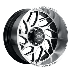Weld Fulcrum 22x12 / 8x180 / 4.75 BS / 124.3 HB - Gloss Black Machined - Non-BL Wheel