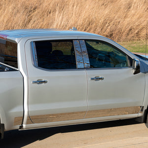 Putco 15-19 Chevy Silverado HD - Double Cab - 8ft Long Box 10pcs Stainless Steel Rocker Panels