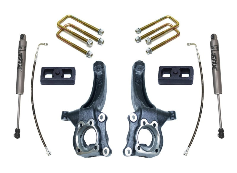 MaxTrac 15-18 Chevrolet Colorado 2WD 4in/2in MaxPro Elite Spindle Lift Kit w/FOX Shocks