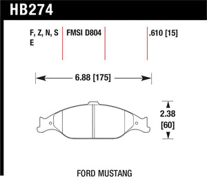 Hawk HP+ Street Brake Pads