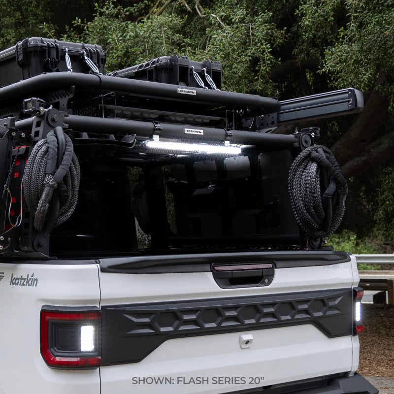 Go Rhino Xplor Flash Series Single Multi Function LED Light Bar (Track Mount) 10in. - Blk