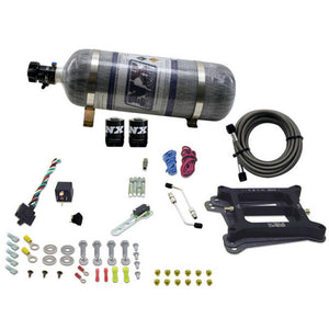 Nitrous Express 4150 4-BBL/Gasoline Nitrous Kit (50-300HP) w/Composite Bottle
