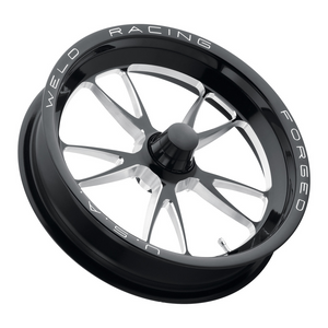 Weld Full Throttle Frontrunner 17x3.5 / Strange Spindle / 0 BS - Gloss Black Milled - Non-BL Wheel