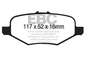 EBC 13+ Ford Explorer 3.5 Twin Turbo 4WD Ultimax2 Rear Brake Pads