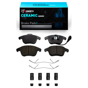 R1 2009-2024 Audi Q3 (Mexico) Front R1 Ceramic Pads & Hardware Kit