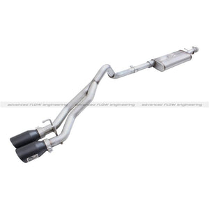 aFe Rebel Series CB 3in Middle Side Exit SS Exht w/Polish Tips 09-16 Chevy Silverado/GMC Sierra 1500