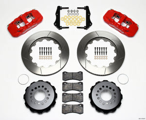 Wilwood AERO4 Rear Kit 14.25in Red 2006-10 Magnum/Challenger/Charger/300C