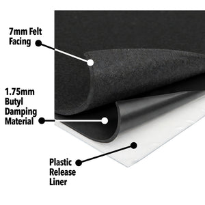 DEI Universal Boom Mat Acoustic Tiles - 17 sq. ft. - 8 Pack