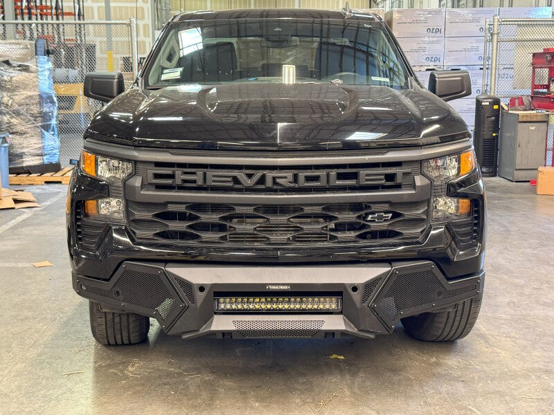 Go Rhino 22-26 GM Silverado/Sierra 1500 Element Front Bumper w/ Power Bar - Tex. Blk