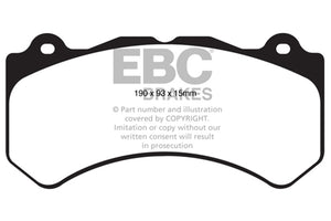 EBC Racing 16-19 Cadillac ATS-V 3.6TT SR-11 Sintered Race Front Brake Pads
