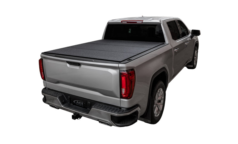 Access LOMAX Tri-Fold Cover 07-21 Toyota Tundra - 5ft 6in Bed (w/ Deck Rail) - Black Diamond