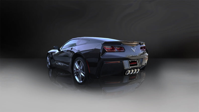 Corsa 2014-2019 Corvette C7 Coupe 6.2L V8 AT/MT 2.75in Valve-Back Dual Rear Exit Polished Xtreme Exh