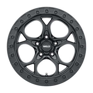 Weld Ledge 20x12 / 5x127 / 4.75 BS / 71.5 HB - Satin Black - Non-BL Wheel