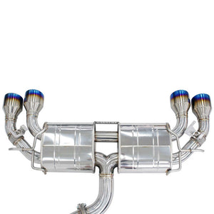 Invidia 2022+ Volkswagen Golf R MK8 76mm R400 Valved Cat Back Exhaust Rolled TI Tips