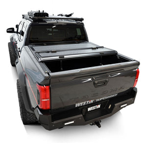 Westin 24-26 Toyota Tacoma 2WD/4WD 5ft. Bed Hard Tri-Fold Tonneau Cover - Black