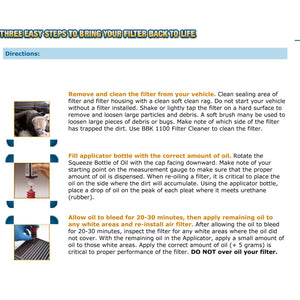 BBK BBK Cold Air Filter Restore Cleaner And Re-Oil Kit