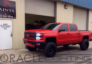 Oracle Chevy Silverado 14-15 Halo Kit Non-Projector Style - ColorSHIFT w/o Controller