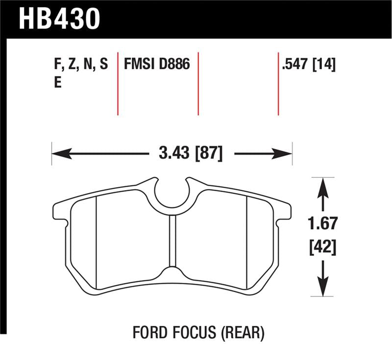 Hawk HPS Street Brake Pads