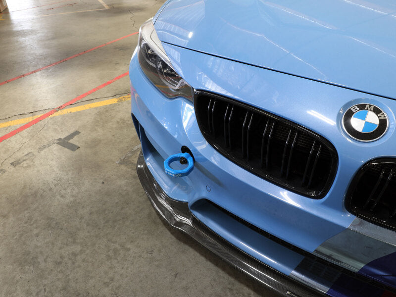 aFe Control Front Tow Hook Blue BMW F-Chassis 2/3/4/M