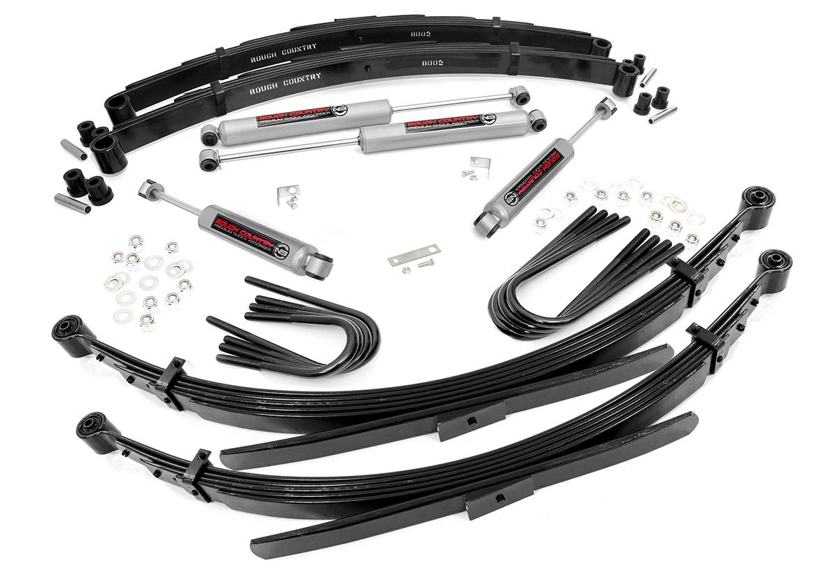 Rough Country 2 Inch Lift Kit 52 Inch RR Springs | Chevy Half-Ton Suburban/K5 Blazer (88-91)