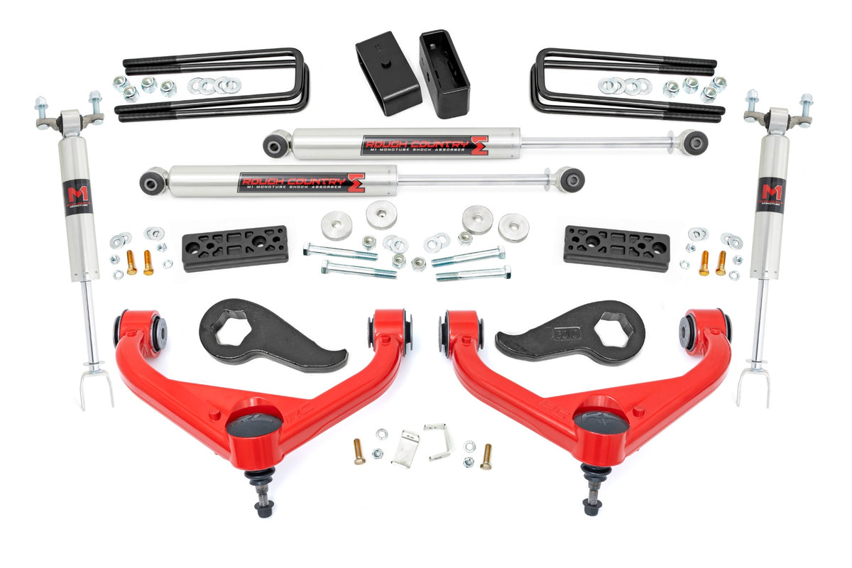 Rough Country 3 Inch Lift Kit Dually | Chevy/GMC Sierra 3500 HD/Silverado 3500 HD 2WD/4WD (20-26)