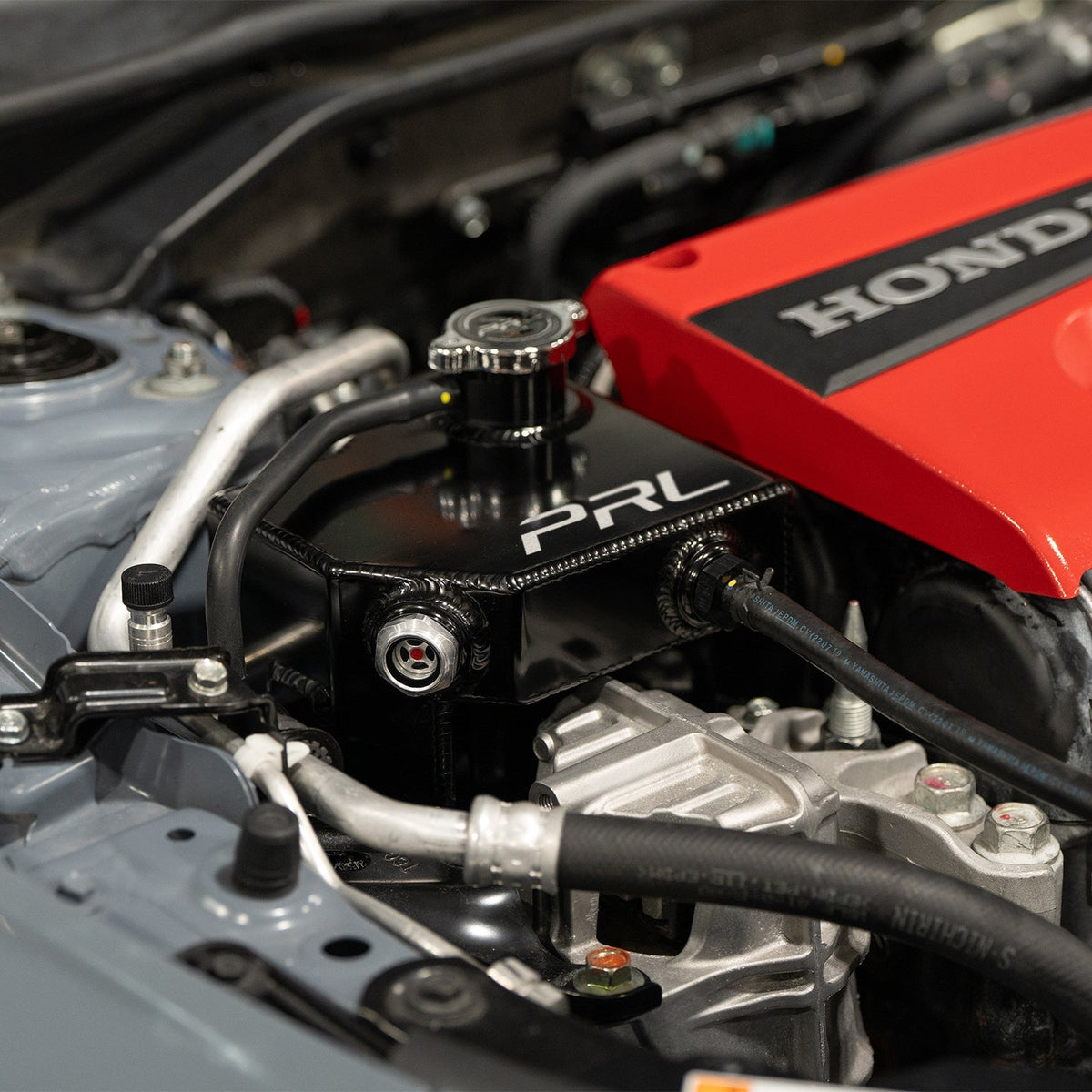 PRL Motorsports 2017-25 Honda Civic Type R, 2016-21 Honda Civic 1.5L Turbo, 2024+ Acura Integra Type S Baffled Coolant Expansion Tank