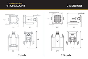Diode Dynamics Hitch Mount LED Pod Reverse Kit for GMC Sierra 1500 2019-2023 C1R