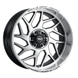 Weld Fulcrum 20x9 / 6x135 / 5 BS / 106.1 HB - Gloss Black Machined - Non-BL Wheel
