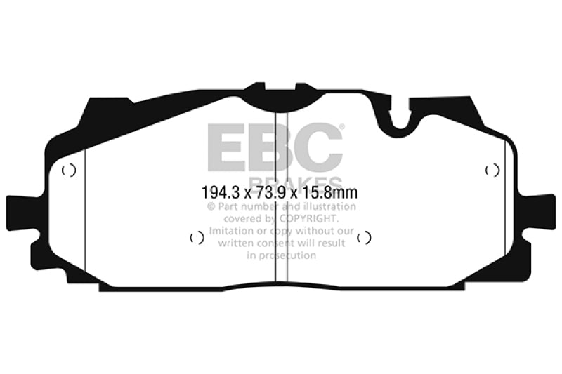 EBC 2018+ Audi S4 3.0L Turbo Greenstuff Front Brake Pads
