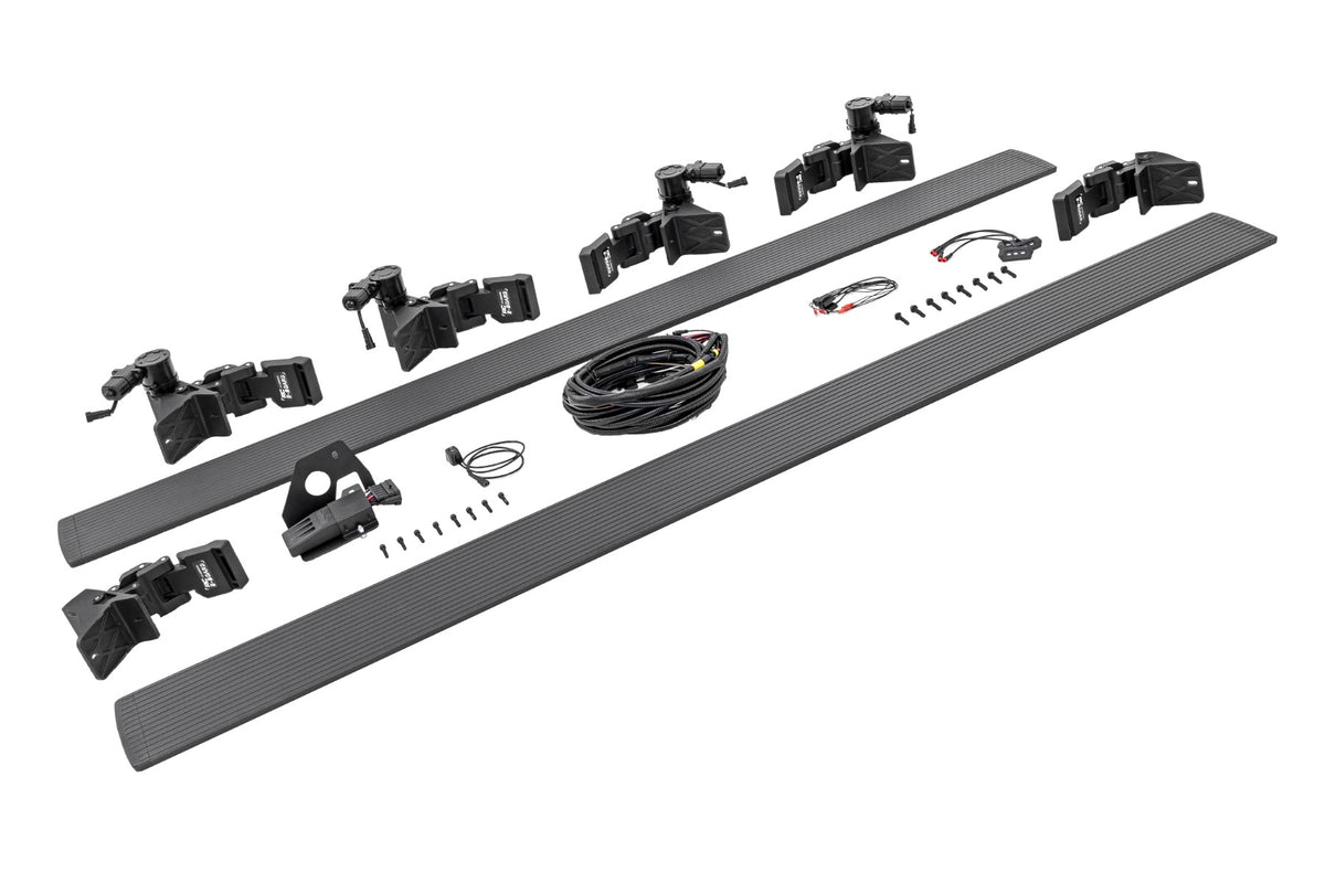 Rough Country Power Running Boards Dual Electric Motor | CrewMax | Toyota Tundra (22-26)