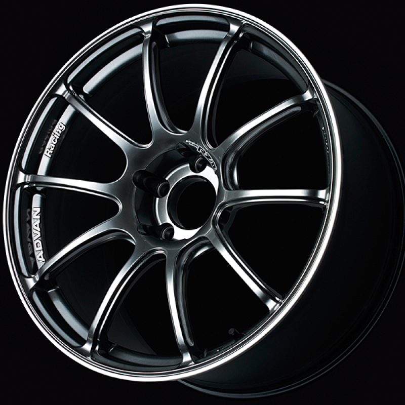 Advan RZII 17x7.5 / +35 Offset / 5x100 / 63mm Bore / Racing Hyper Black and Ring