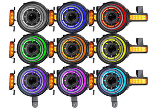 Oracle 2021+ Ford Bronco Oculus Bi-LED Projector Headlights - ColorSHIFT LED