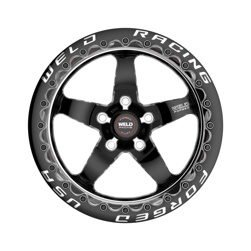 Weld S71 Beadlock 18x10/5x120/6.1 BS/3.18 HB - Black Center - Polished Shell - Black SBL MT Wheel