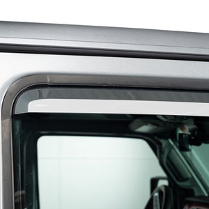 Putco 09-14 Ford F-150 Super Cab / Crew Cab- Fronts Only - Tape-On Element Chrome Window Visors