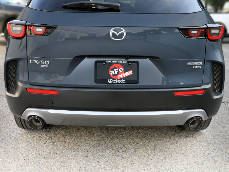 aFe 2023+ Mazda CX-50 Takeda 2.5in 304 SS Axle-Back Exhaust System w/ Carbon Fiber Tips