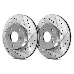 StopTech Select Sport 06-15 Dodge Charger/ 05-15 Chrysler 300 Slotted/Drilled Left Rear Brake Rotor