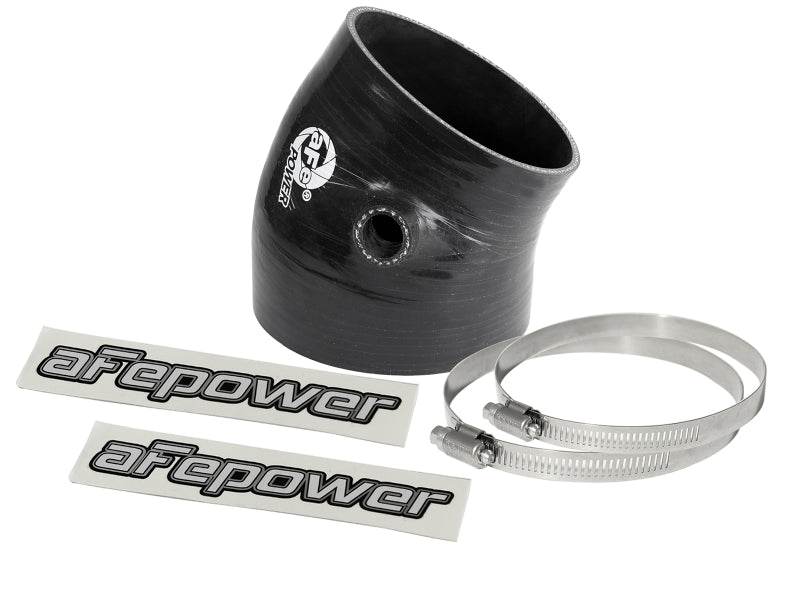 aFe Magnum FORCE Intake Coupling Kit (4-3/8 IN ID to 3-3/4 IN ID x 30 Deg.) Elbow Coupler - Black