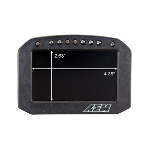 AEM CD-5G Carbon Flush Digital Dash Display w/ Internal 20Hz GPS & Antenna