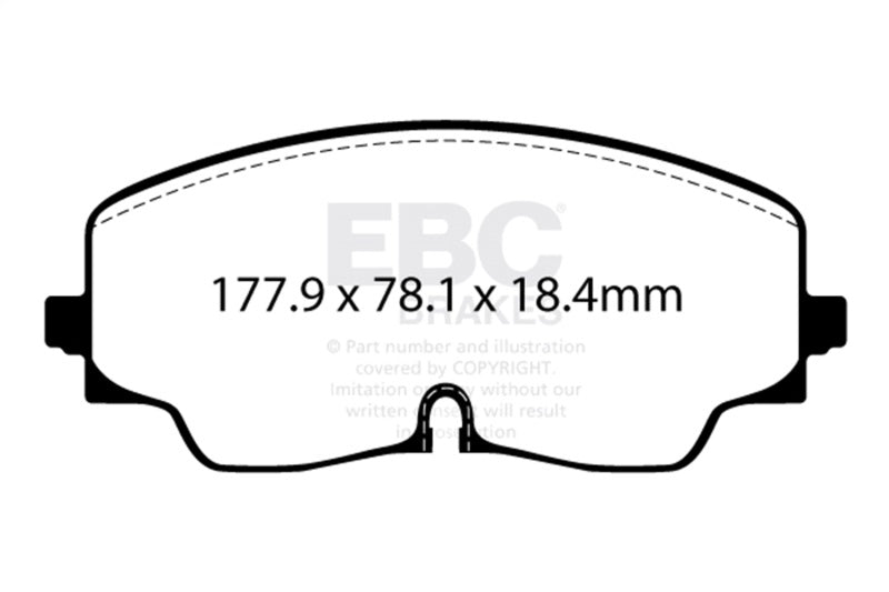 EBC 2022+ Audi S3 2.0T Yellowstuff Front Brake Pads