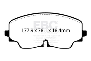 EBC Racing 20-24 Audi S3 RP-X Race Front Brake Pads
