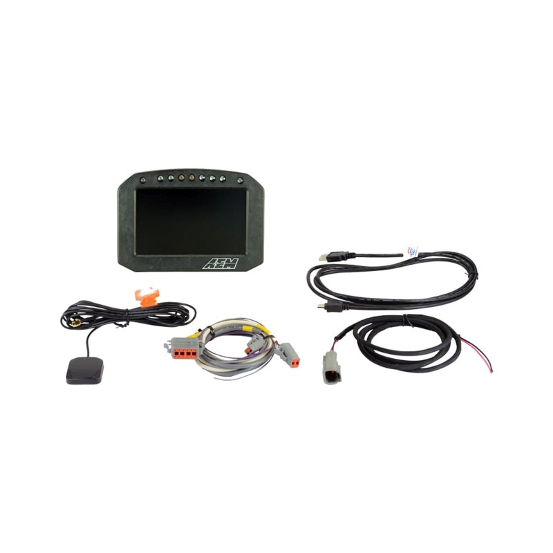 AEM CD-5G Carbon Flush Digital Dash Display w/ Internal 20Hz GPS & Antenna