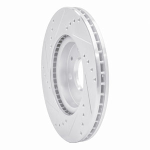 R1 00-09 Peugeot 206 (Mexico) Front Right Drilled & Slotted Silver Brake Rotor