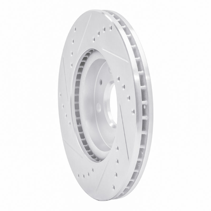 R1 10-15 Renault SANDERO (Mexico) Front Right Drilled & Slotted Silver Brake Rotor