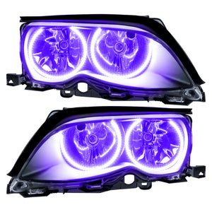 Oracle 02-05 BMW 3 Series SMD HL - Black - ColorSHIFT w/ 2.0 Controller