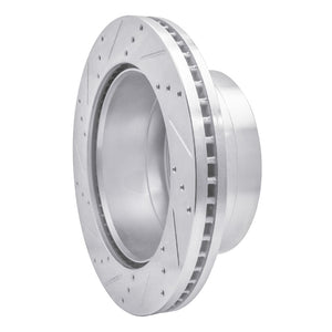 R1 11-22 Ford F-350 Super Duty 2WD Rear Right Drilled & Slotted Silver Brake Rotor
