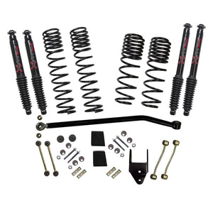 Skyjacker 21-23 Jeep Wrangler JL Rubicon 4XE 4 Dr LT 3.75in Coil Sys w/ Black MAX Shocks