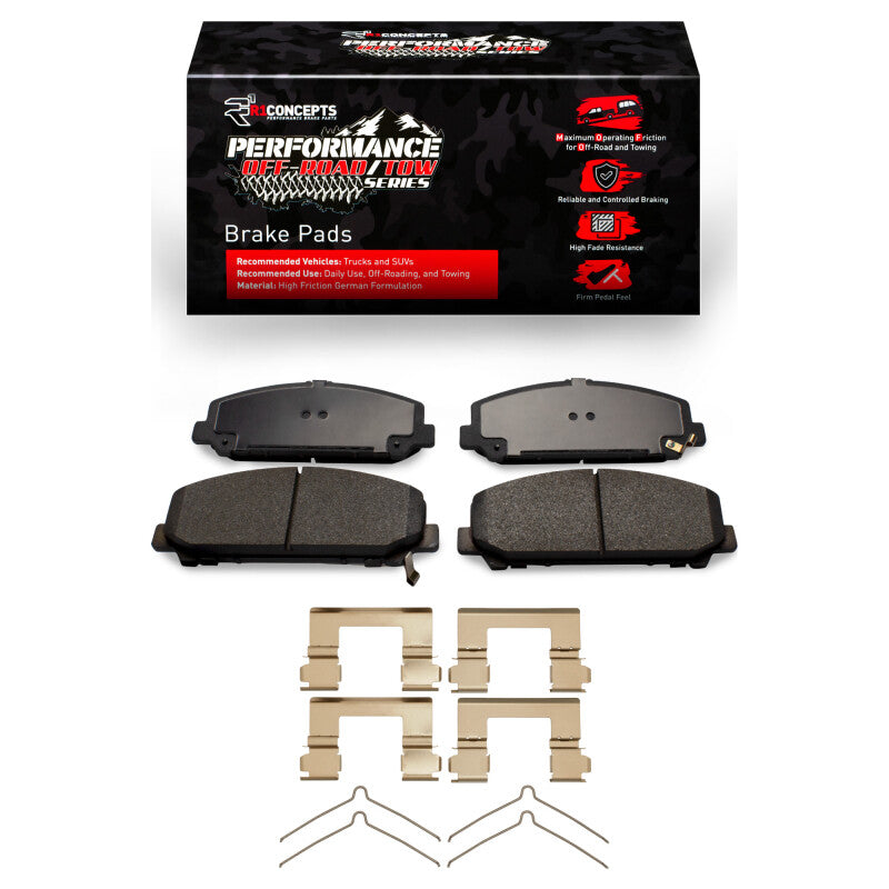 R1 2005-2024 Infiniti QX80 Front Performance Off-Road/Tow Brake Pads & Hardware Kit