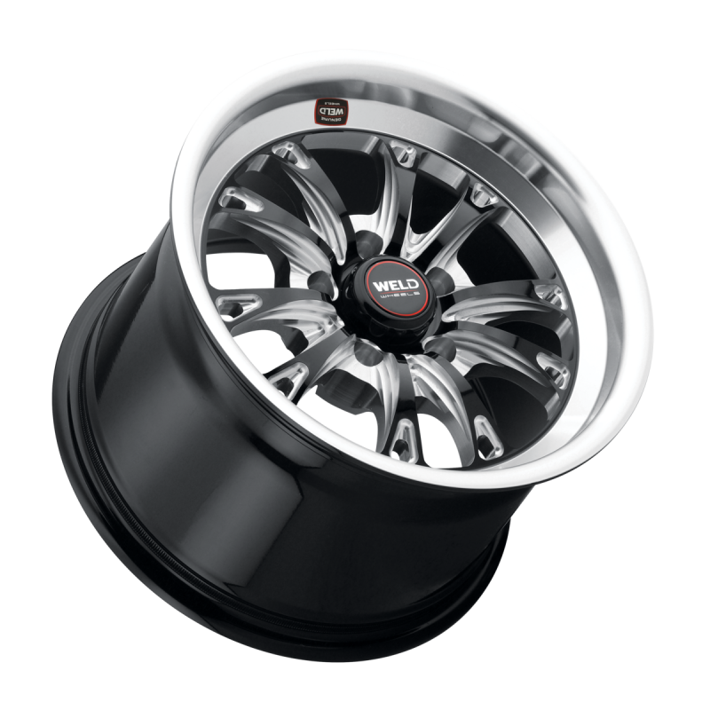 Weld Belmont Drag 15x10 / 5x115 / 6.37 BS / 78.1 HB - Gloss Black Milled - Non-BL Wheel