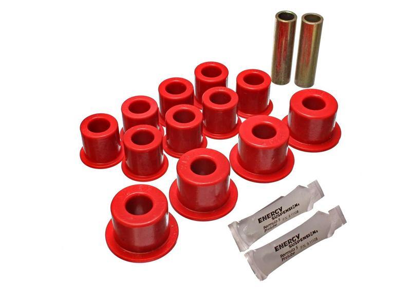 Energy Suspension Square Pad Set 2-1/16in Length x 2-1/16in Width x 3/8in Hole ID x 3/8in H-Black